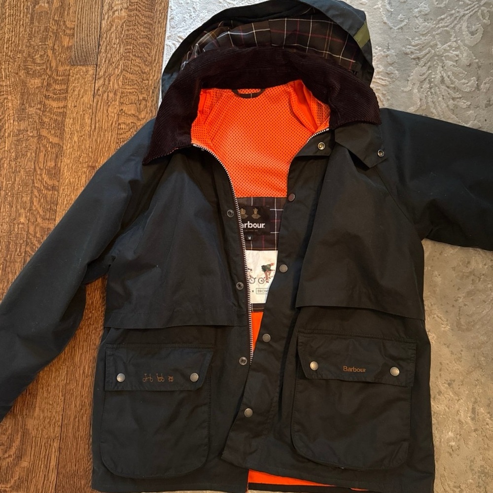 Barbour × Brompton Mens Bromdale
Wax Jacket Sage